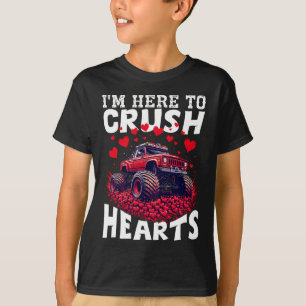 モンスタートラック「クラッシュハート」バレンタインデザイン Tシャツ