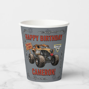 モンスタートラック ジャム - モンスターマット 誕生日 紙コップ