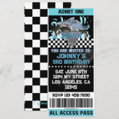 モンスタートラック ジョーズ 招待状 (正面/裏面)