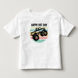 モンスタートラック ハッピーインターナショナルドットデー トドラーTシャツ