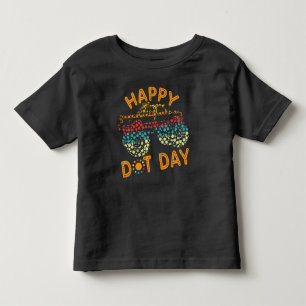 モンスタートラック ハッピーインターナショナルドットデー トドラーTシャツ