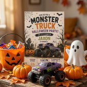 モンスタートラック ハロウィン お誕生日会 招待状