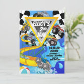 モンスタートラック プールパーティーバッシュ招待状 招待状 (スタンド正面)