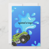 モンスタートラック プールパーティーバッシュ ご招待 招待状 (裏面)