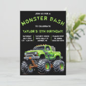 モンスタートラック、モンスターバッシュ誕生日パーティー 招待状 (スタンド正面)