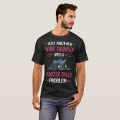 モンスタートラック ワイン飲み Tシャツ (正面フル)