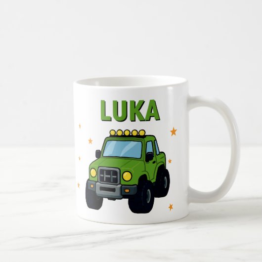 モンスタートラック 名前 年齢 誕生日 コーヒーマグカップ (右)