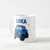 モンスタートラック 名前 年齢 誕生日 コーヒーマグカップ (正面左)