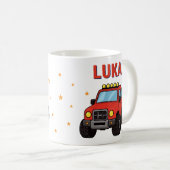 モンスタートラック 名前 年齢 誕生日  コーヒーマグカップ (正面右)