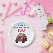 モンスタートラック 名前 年齢 誕生日 パーティー ペーパープレート (パーティー)