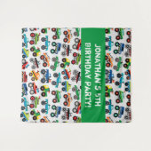 モンスタートラック 子供用 タペストリー (正面(横))