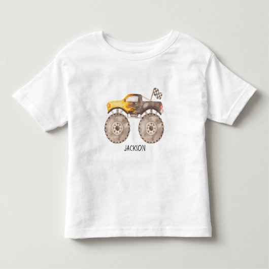 モンスタートラック 幼児用Tシャツ トドラーTシャツ (正面)