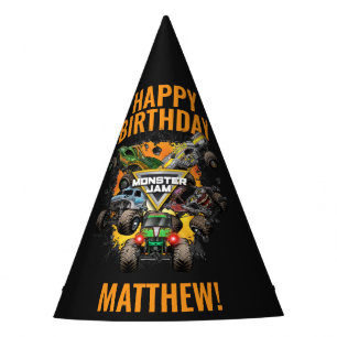 モンスタートラック 誕生日 パーティーハット