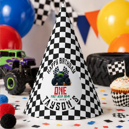 モンスタートラック 1歳のバースデーパーティー パーティーハット