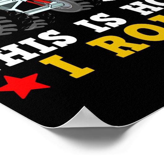 モンスタートラックIM 3これが私の転が誕生日 ポスター (角)