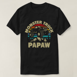 モンスタートラックPapawマッチングファミリーグランドパ Tシャツ