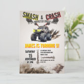 モンスタートラックSMASH & CRASH Bash誕生日パーティー 招待状 (スタンド正面)