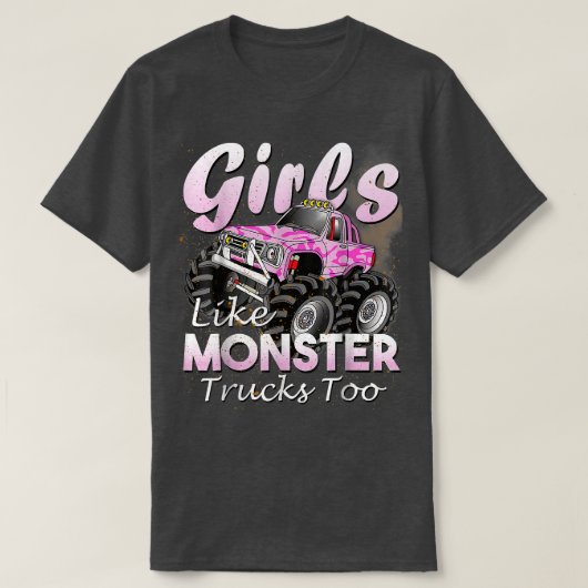 モンスタートラックTシャツガールズモンスターズ・トゥーバット Tシャツ (デザイン正面)