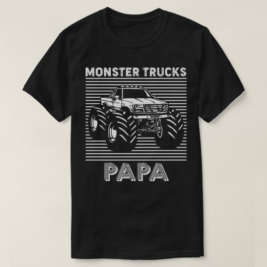 モンスタートラックTシャツモンスタートラックPapa V Tシャツ (デザイン正面)
