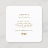 モンスタートロピカルリーフイベントプランナー スクエア名刺 (裏面)