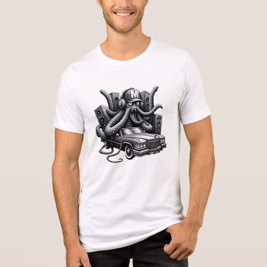 モンスタードライブ ホラー車 トライブレンドＴシャツ (正面)