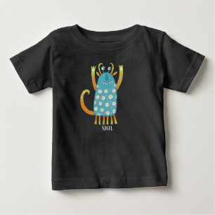 モンスターナイジェル名前をカスタムする ベビーTシャツ