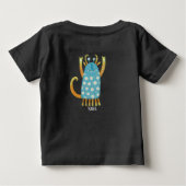 モンスターナイジェル名前をカスタムする ベビーTシャツ (裏面)