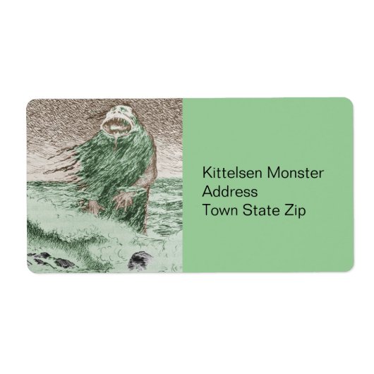 モンスターノッケン歩くアウトオブザウォーター ラベル (正面)