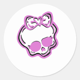 モンスターハイステッカー2色 ラウンドシール