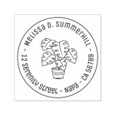 モンスターハウスプラントラウンドアドレス セルフインキングスタンプ (デザイン)