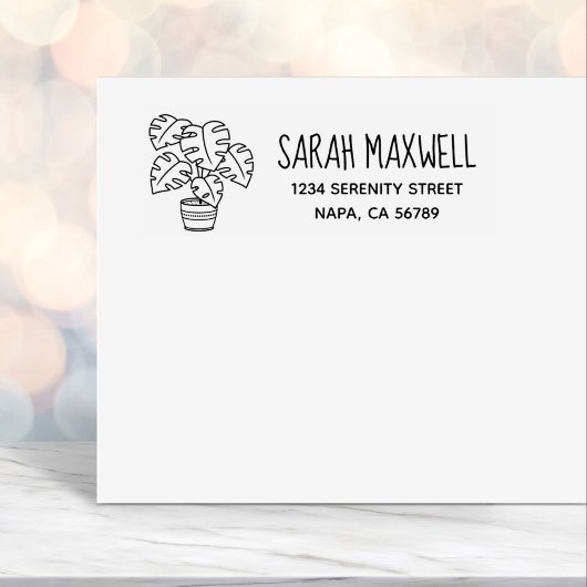 モンスターハウスプラント差出人住所 セルフインキングスタンプ