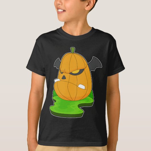 モンスターハロウィーンカボチャ Tシャツ (正面)