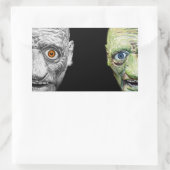 モンスターハロウィーンステッカー長方形 長方形シール (バッグ)