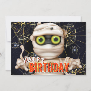 モンスターハロウィーン子供の誕生日 カード