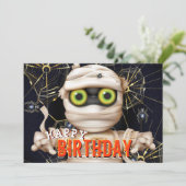 モンスターハロウィーン子供の誕生日 カード (スタンド正面)