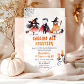 モンスターハロウィーン衣装パーティー少年の誕生日 招待状