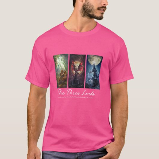 モンスターハンターが3人の領主を日に焼き上げる Tシャツ (正面)