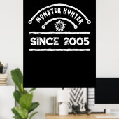 モンスターハンターシギル動揺してタイポグラフィ ポスター (ホームオフィス)