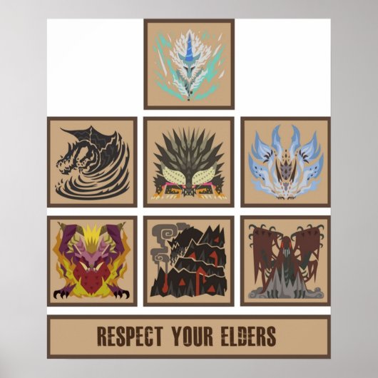 モンスターハンター世界長老ドラゴン ポスター (正面)