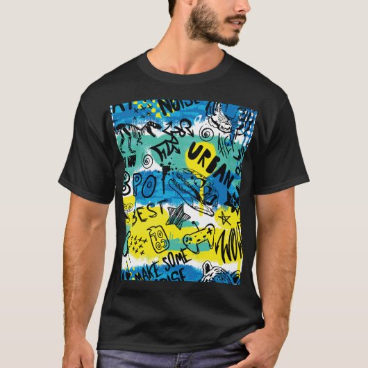 モンスターハンド引き子パターン Tシャツ (正面)
