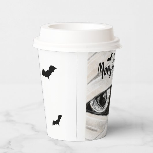 モンスターバッシュおもしろい不気味ミイラハローウィンパーティ 紙コップ (右)