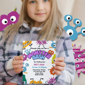 モンスターバッシュキッズハローウィンパーティ子供おもしろい 招待状