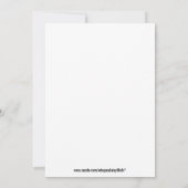 モンスターバッシュバースデーパーティ招待状 招待状 (裏面)