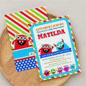 モンスターバッシュベビーシャワーパーティの招待状 招待状