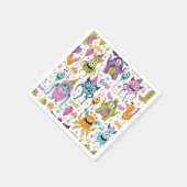 モンスターバッシュリトルモンスターバースデーパーティー スタンダードカクテルナプキン (角)