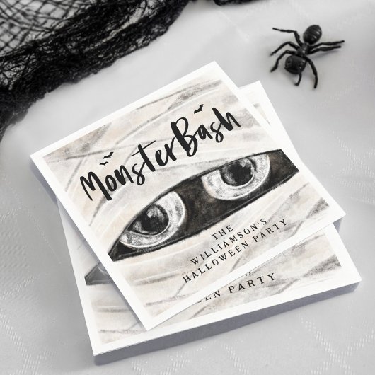 モンスターバッシュ不気味マ包まれたイミーハローウィンパーティ スタンダードカクテルナプキン