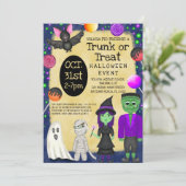 モンスターバッシュ衣装ハロウィントランクまたはトリート 招待状 (スタンド正面)