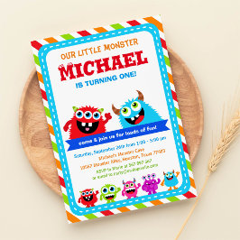 モンスターバッシュ誕生日パーティーへの招待 招待状
