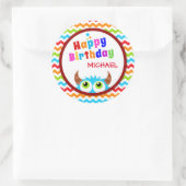 モンスターバッシュ誕生日パーティー ラウンドシール (バッグ)