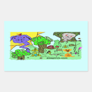 モンスターバレーステッカー 長方形シール